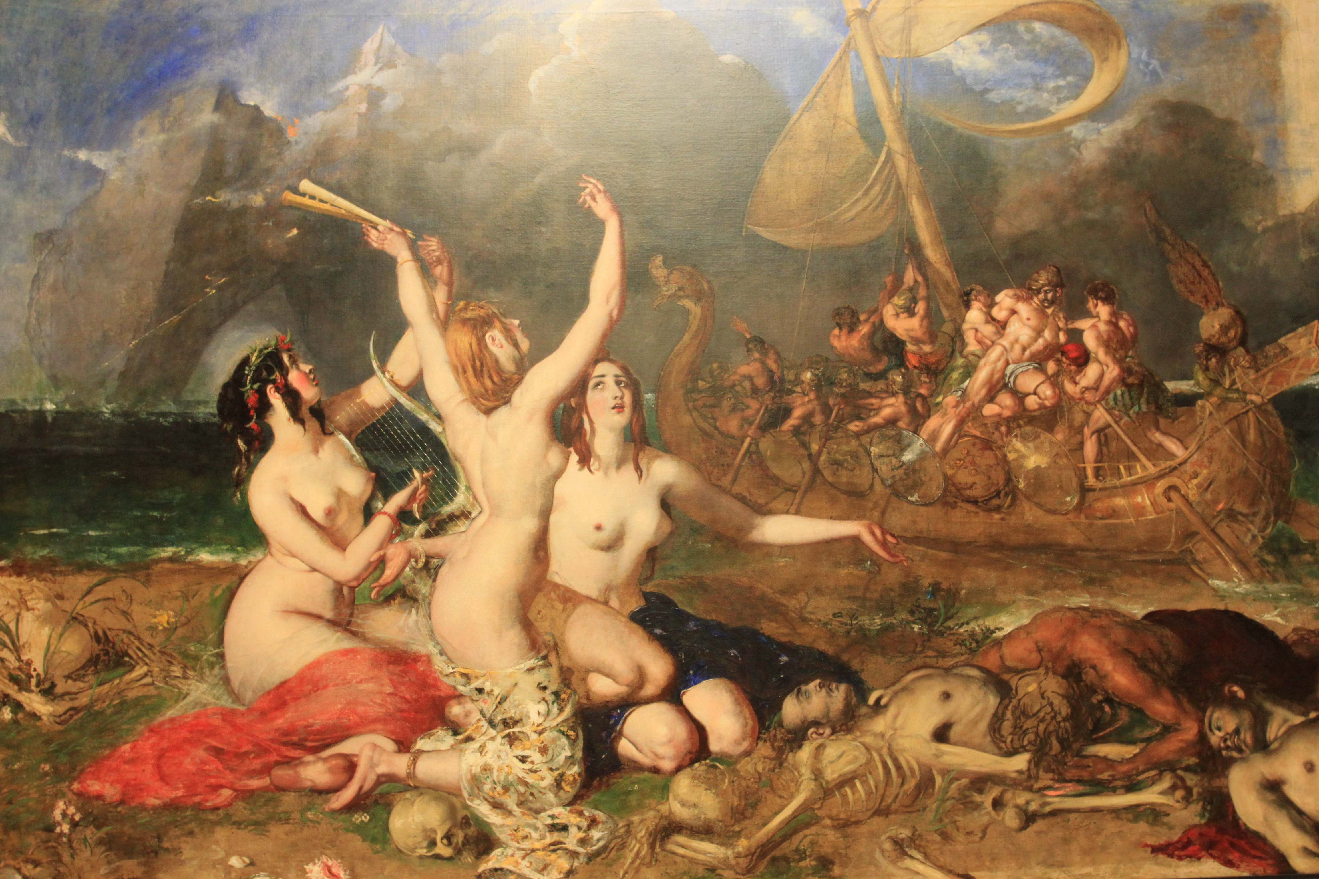 The Sirens and Ulysses by William Etty, 1837.