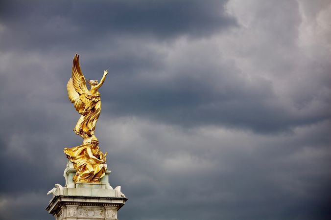 Outside Buckingham Palace