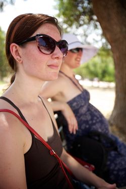 Autumn and Jennifer take a rest.