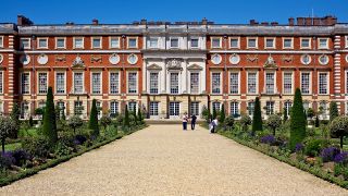 Symmetrical view from the garden.