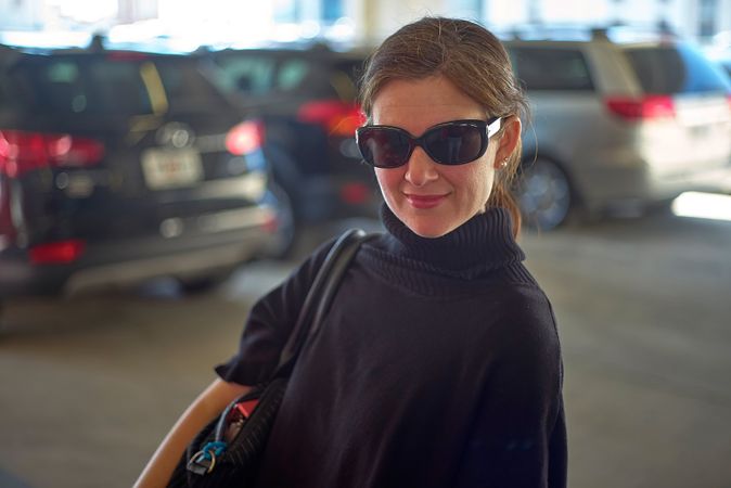 Autumn in the parking garage. She’s a pro.