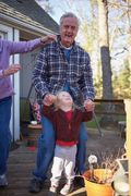 Dad and Henry goofing around.