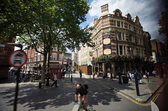 Soho, London. From the bus.